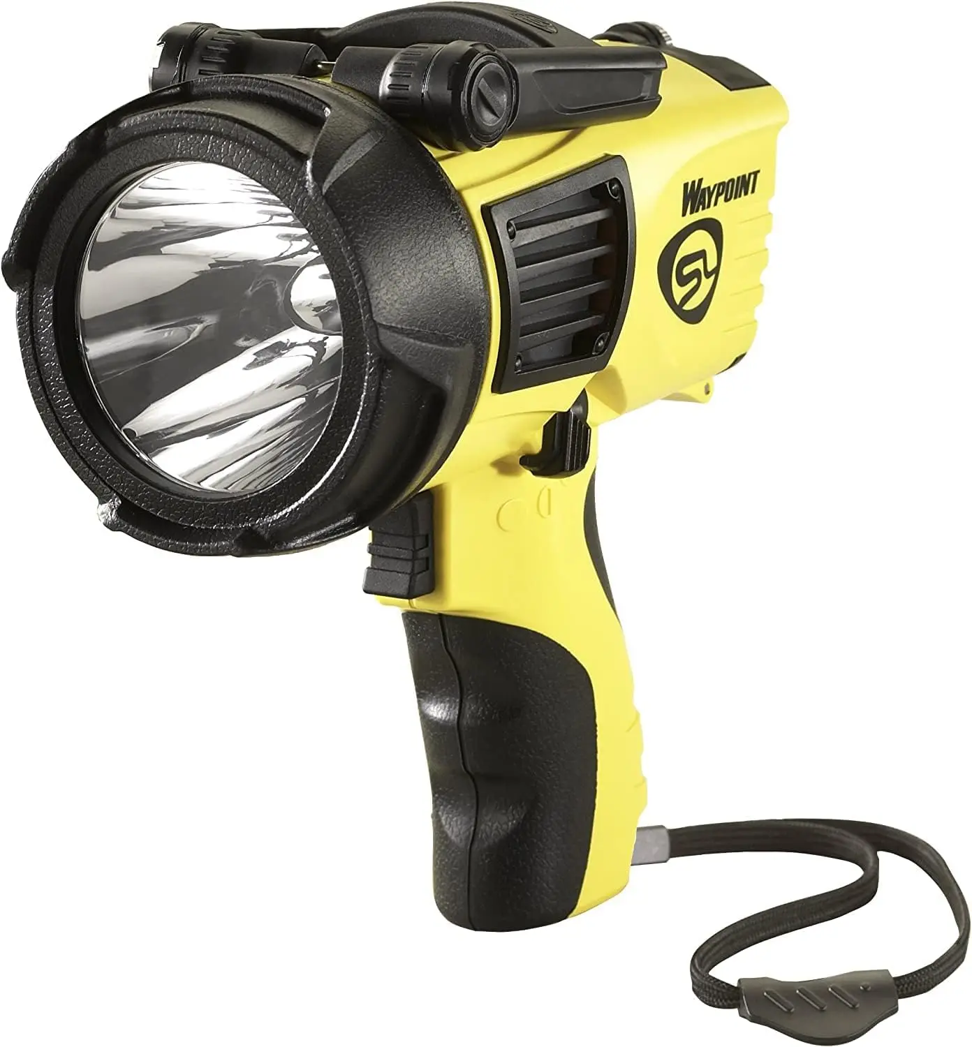 Streamlight 44900 Waypoint 550-Lumen LED Pistol-Grip Spotlight With 12-Volt DC Power Cord and Polymer Mount/Holder, Yellow