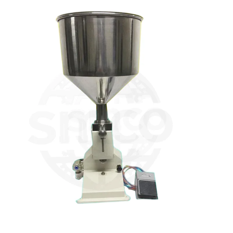 A02 Semi-Automatic Paste Quantitative Liquid Toothpaste Honey Yogurt Juice Oil Machine Negative Pressure Filling Plastic
