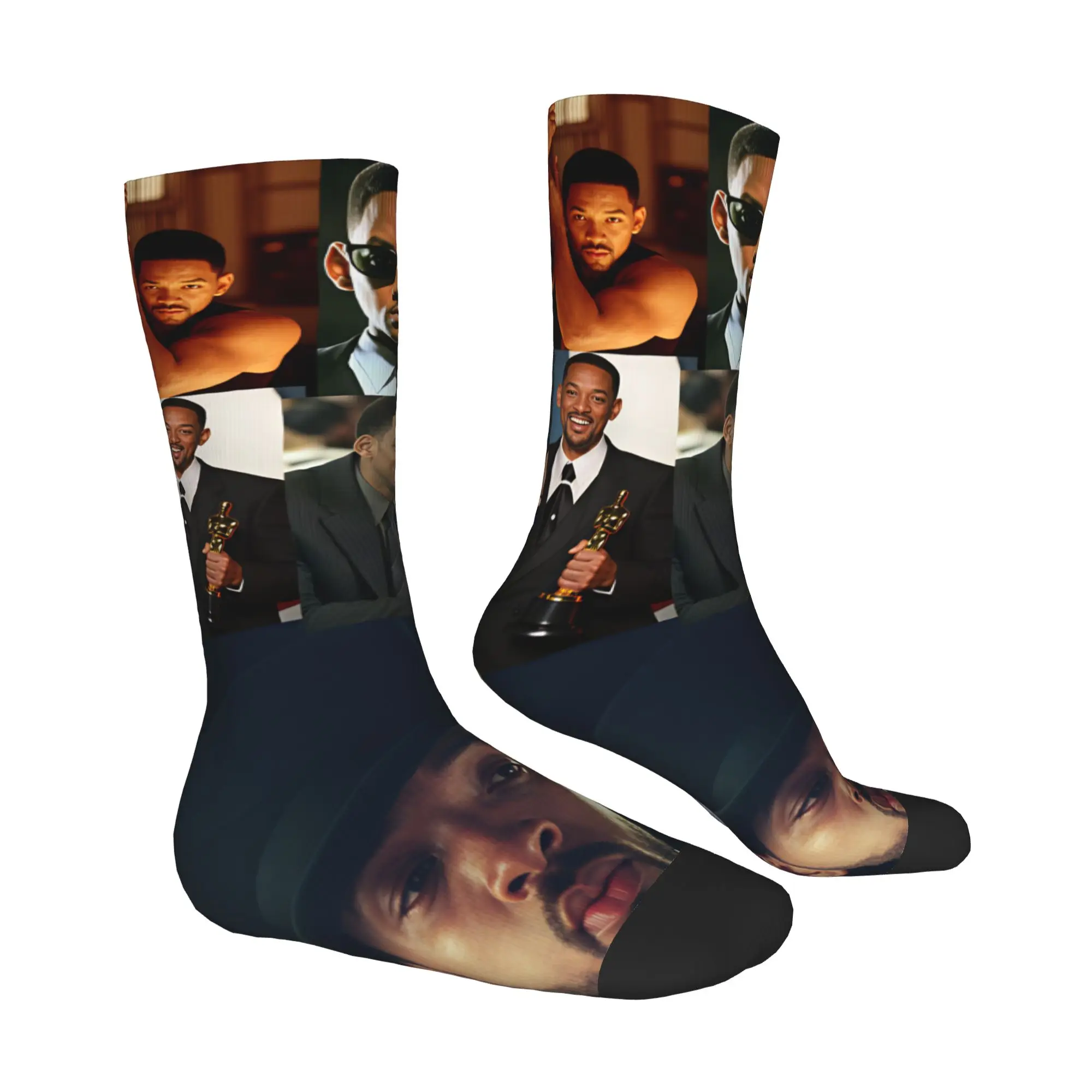 Rapper W-Wills S-Smiths Men Women Crew Socks Unisex Cute  Spring Summer Autumn Winter Dress Socks