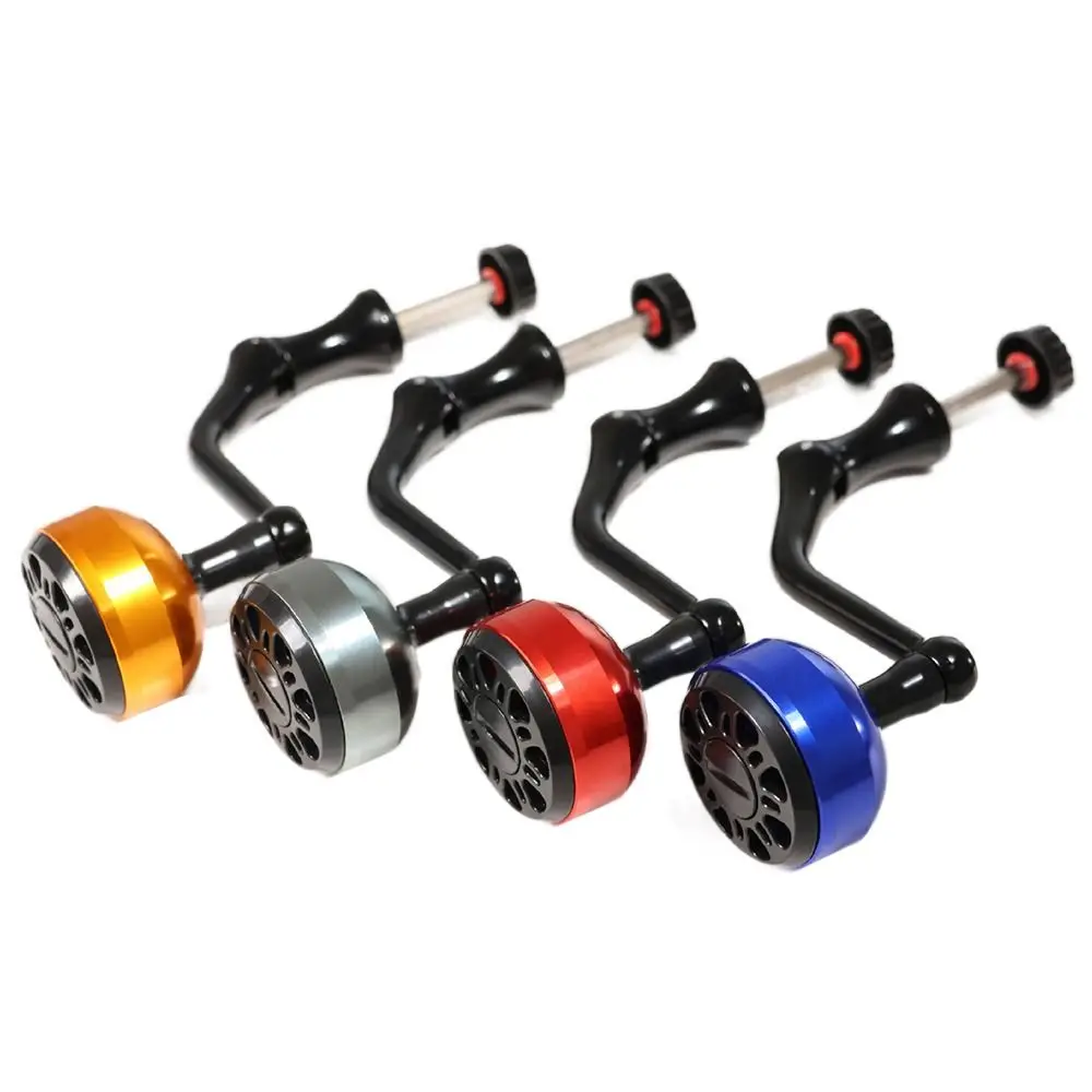 Manivela aluminio universal para carrete pesca – Mango bola metálica - imagen 4