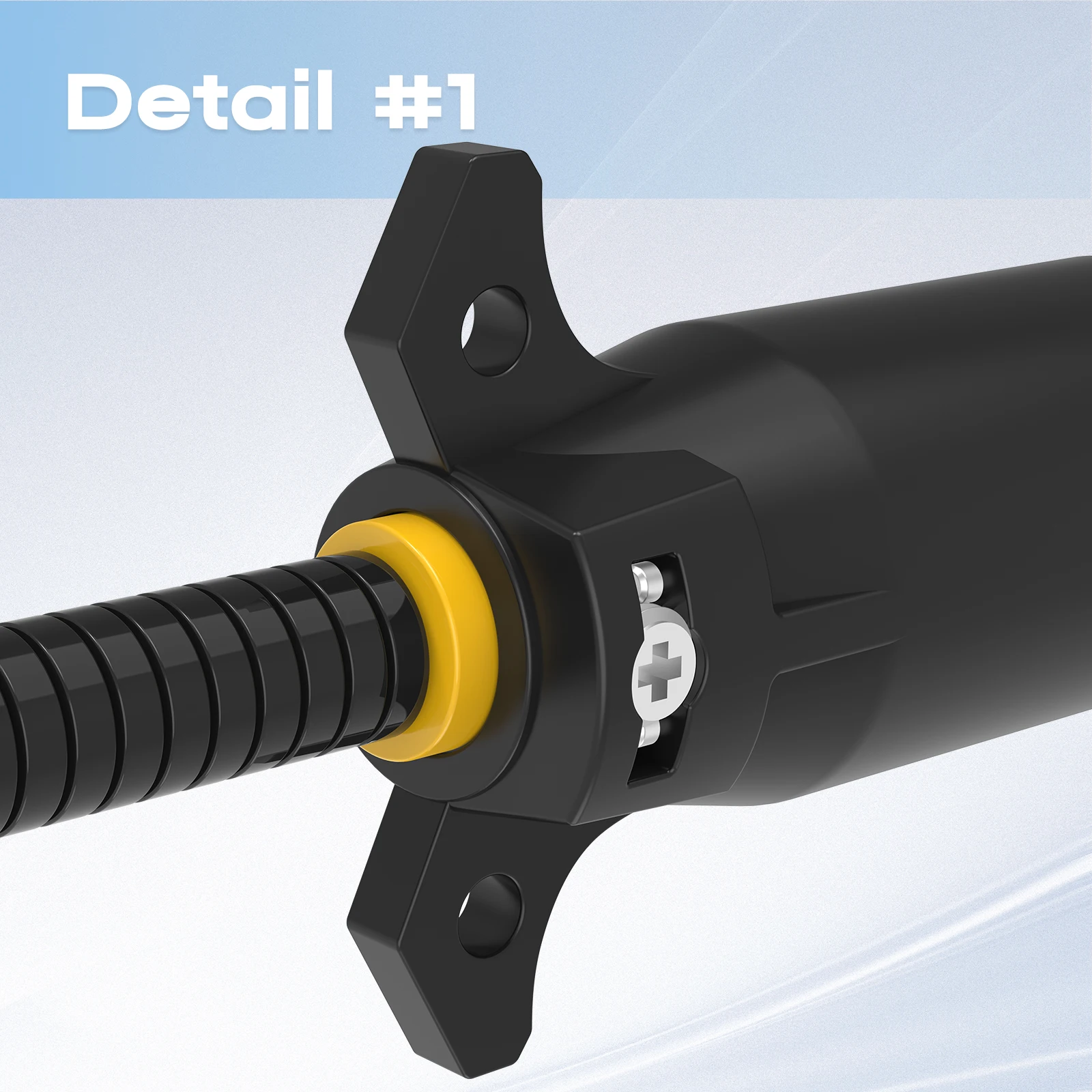 7-Wege-Stecker auf 4-Wege-Flachstecker-Adapter, Einzelfunktions-Rundstecker auf 4-Pin-Anhängerverkabelungsanschluss für LKW- und Wohnmobil-Anhängerverkabelung – Detail 9