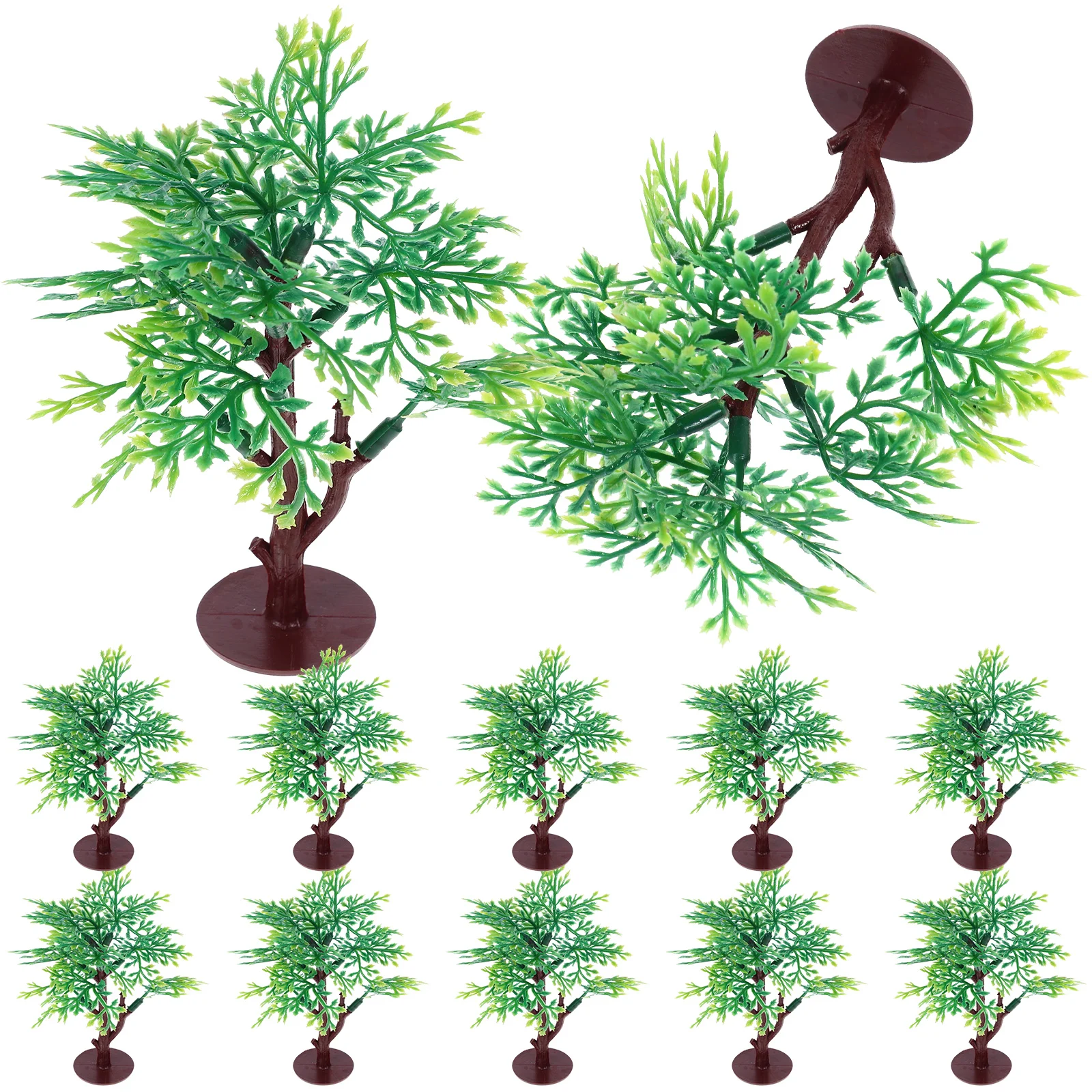 12pcs 소형 모델 나무 모래 테이블 공예에 대 한 현실적인 SimulationTree 장식 작은 정원 조경 소품