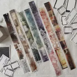 Journal Pages Vintage Celluloid Memories Washi PET Tape for Card Making DIY Decorative Plan Sticker