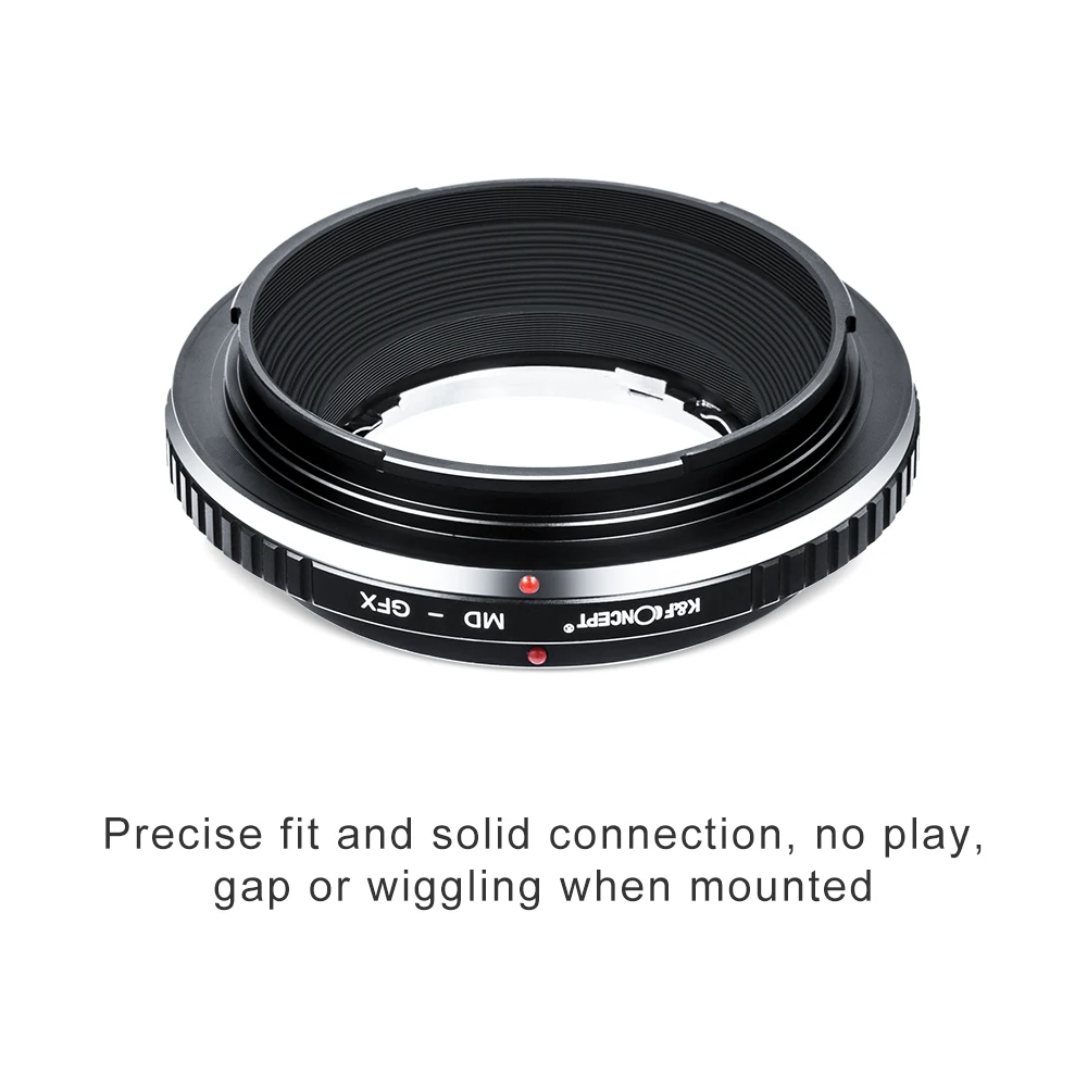 K&F Concept MD to GFX Lens Adapter for MINOLTA MD MC SR Mount Lens to Fuji GFX Medium Format Camera 50R 50S 50SII 100 100S