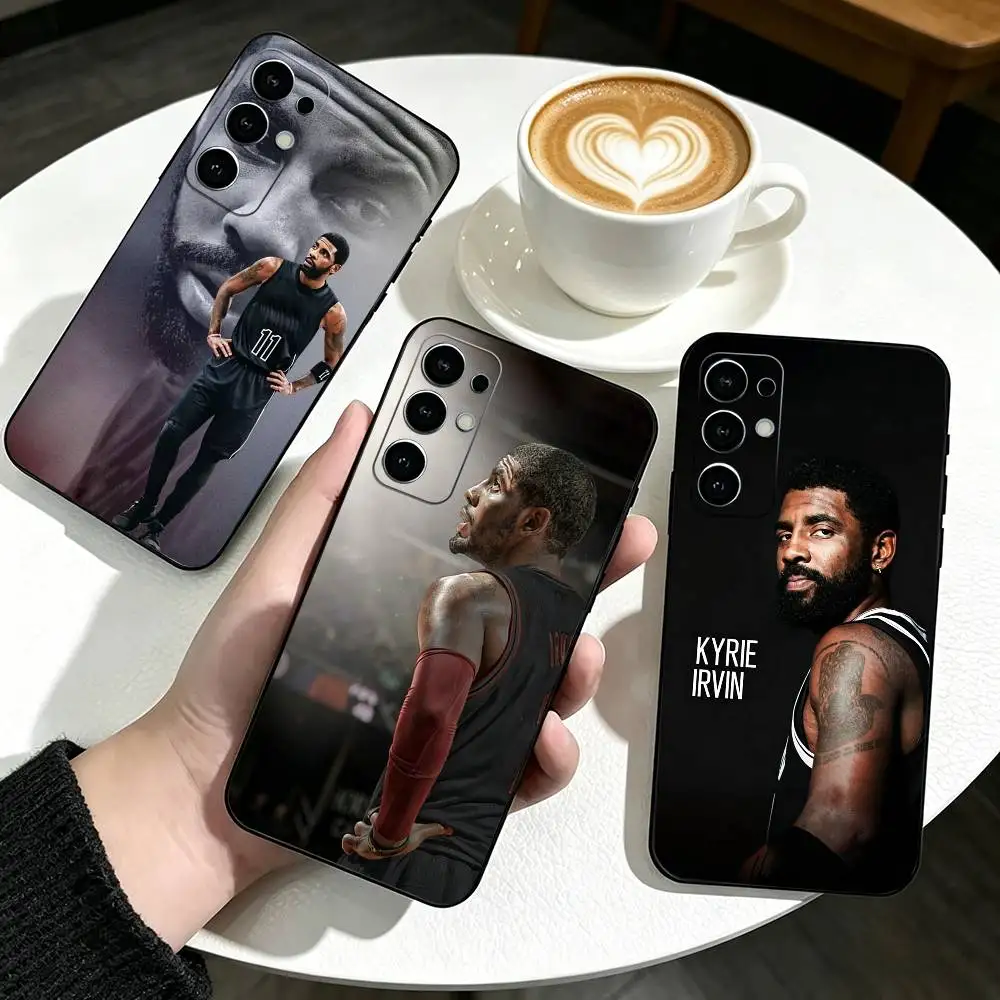Basketball K-Kyrie Irving 2 Phone Case Black Silicone Soft For Samsung S25,S24,S21,S22,S23,S30,Ultra,S20,Plus,Fe,Lite