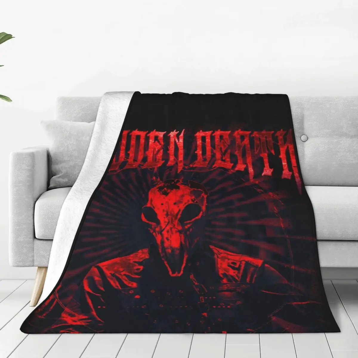 Svdden Death Metal Blanket Fleece Warm Sofa Throw Blankets For Home Bedroom Travel Throws Bedspread Quilt