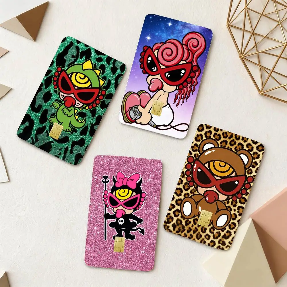 

H-Hysteric Mini 4pcs 1Set Laser Holographic Sticker Skin Cover for Credit Bank Debit Card