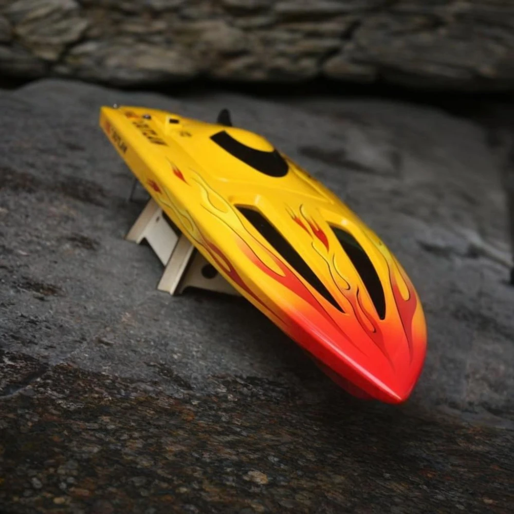 2.4G Brushless ไฟฟ้า RC Speedboat 74 ซม.RTR การแข่งขัน O เรือไฟเบอร์กลาสคิงส์ตันอะพอนฮัลล์ Cooling System ความเร็วสูง RC เรือรุ่น