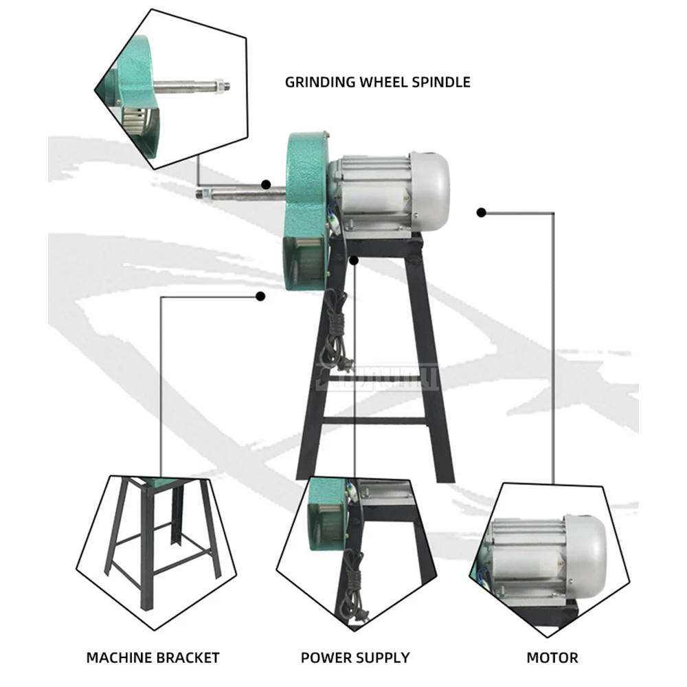 370W / 550W Bench Sander & Polisher – Grinding Machine Polishing machine with Dust Bag Included
