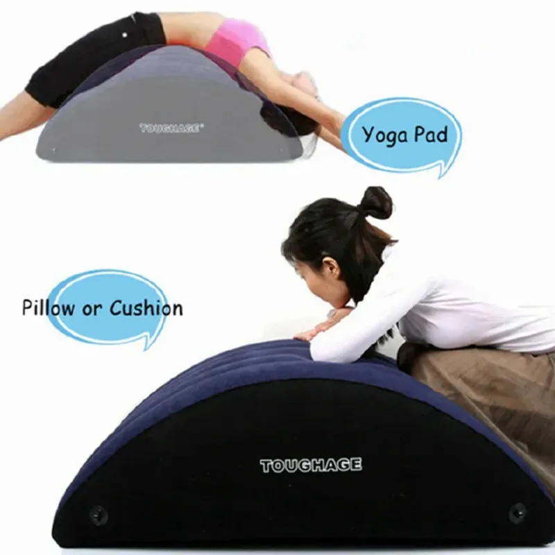 

Inflatable Furniture Magic Ramp Swing Sofa Lounge Yoga Pad Body Pillow Portable Bed Cushion Lounger Foldable Pilates Chair