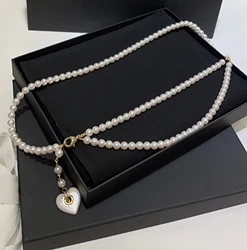 New Fashion Ring Love Pearl Water Diamond Pendant Waist Chain Dress Decoration