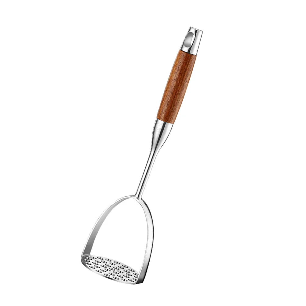 

Potato Masher Potatoes Crusher Hand Pressing Tool Kitchen Gadget Kitchenware Handheld Presser Stainless Steel Wood Baby Mud