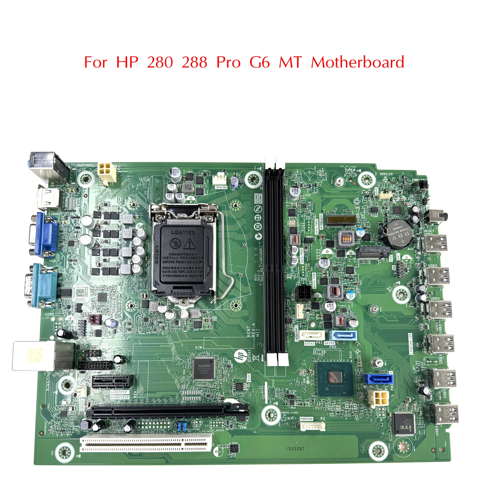 M88061-601 Б/у материнская плата HP 280 288 Pro G6 MT M88061-001 L90455-601 L75370-005 LGA1200 10-й слот памяти DDR4 100%