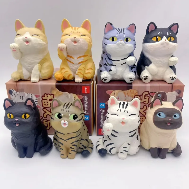 Cat Island Mini Grain JINART Blind Box Cute Cat Cute Grain Tide Play Figure Doll Toy Ornament Gift