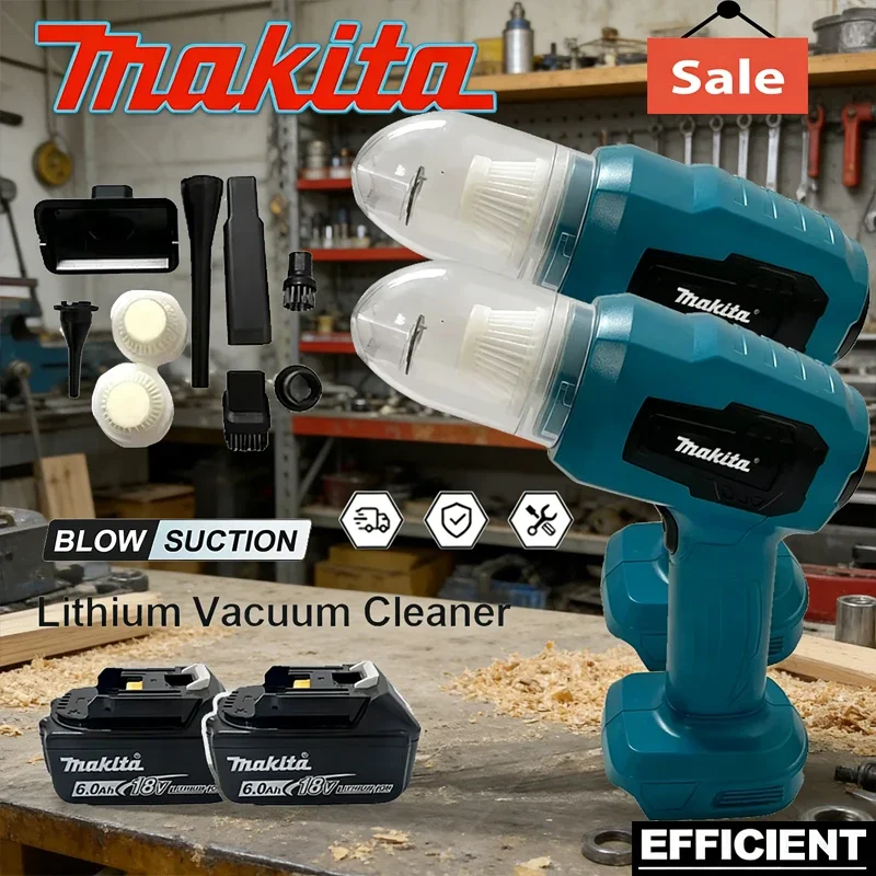 

Makita Cordless Mini Car Vacuum Cleaner Multifunction Dust Collect Handheld Rechargeable Power Tools