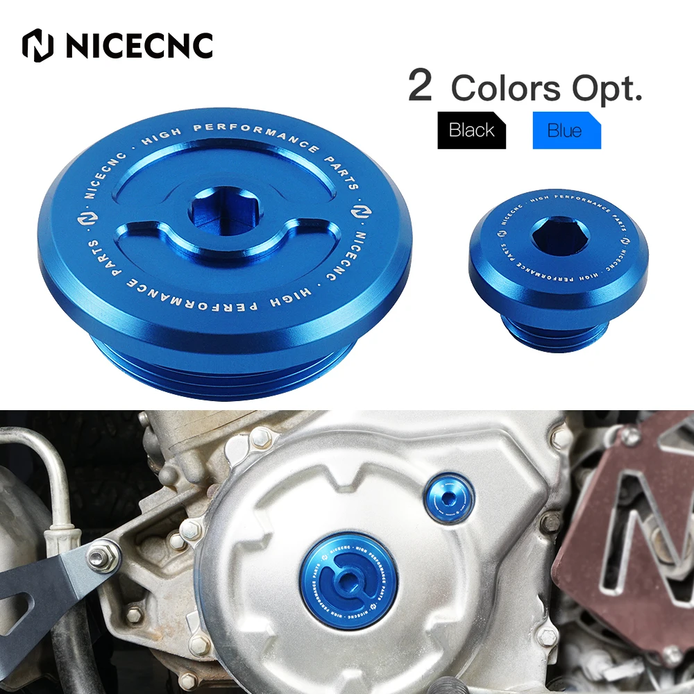 

NICECNC Aluminum Crankcase Cover Plug For Yamaha Raptor 700 700R YFZ450R 450X YZ250F 450F 250FX 450FX WR250F 450F Grizzly Kodiak