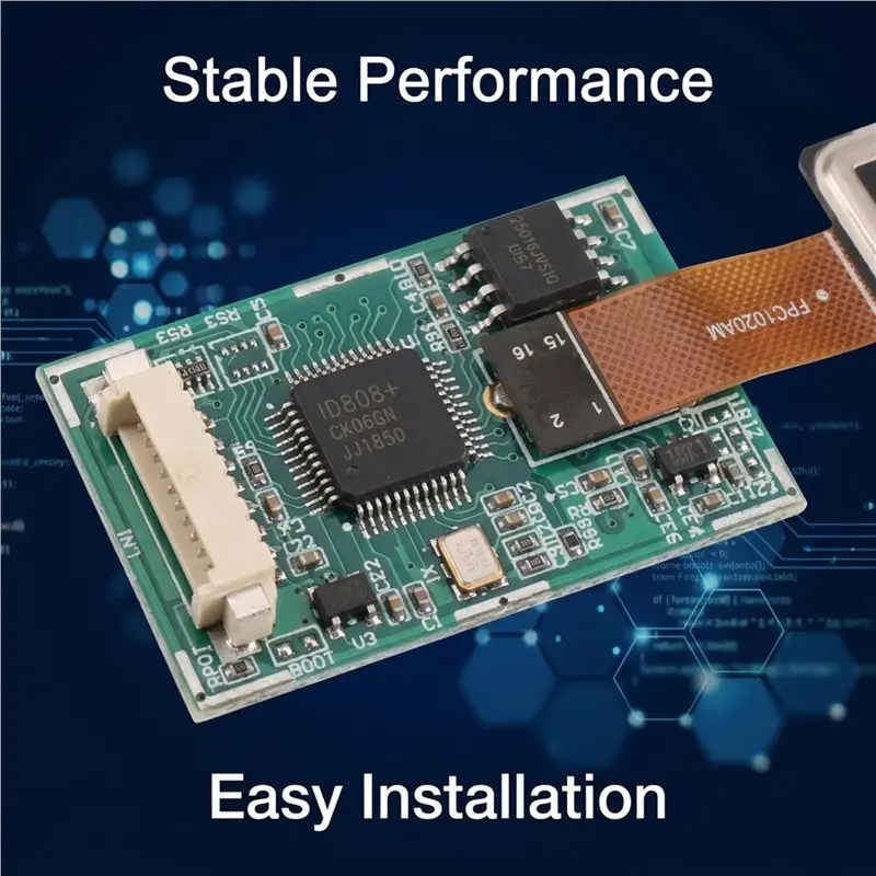 LNHF FPC1020AM UART Fingerprint Recognition Module W 3000 Storage For Intelligent Lock Access Control Embedded Development