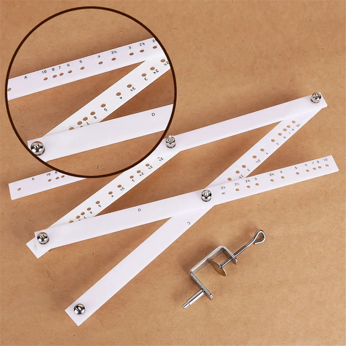 Scale Excellent Folding Ruler Artist Pantograph Copy Rluers Draw Enlarger Reducer Tool For Office School Drawing