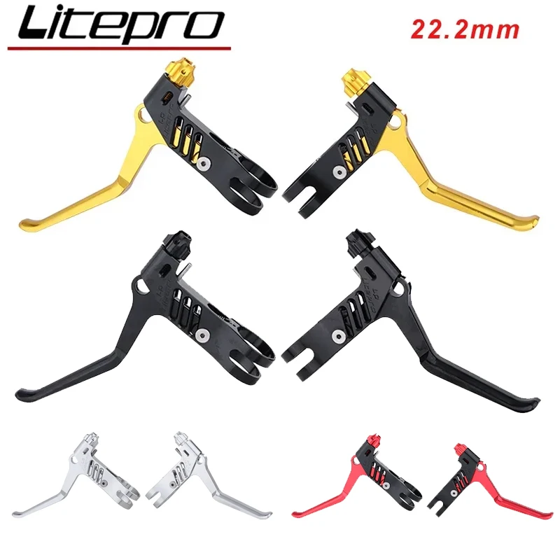 

Litepro Ultralight V-Brake Lever | 22.2mm CNC-Machined Hollow Alloy | Road/Folding Bike Brake System Bicycle brake accessories