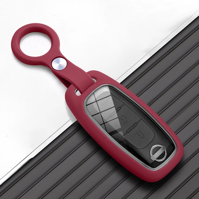 Silicone Car Key Case Cover for Nissan X-Trail T33 Qashqai Versa Serena Rouge Kicks Pathfinder Ariya Teana Rogue Accessories