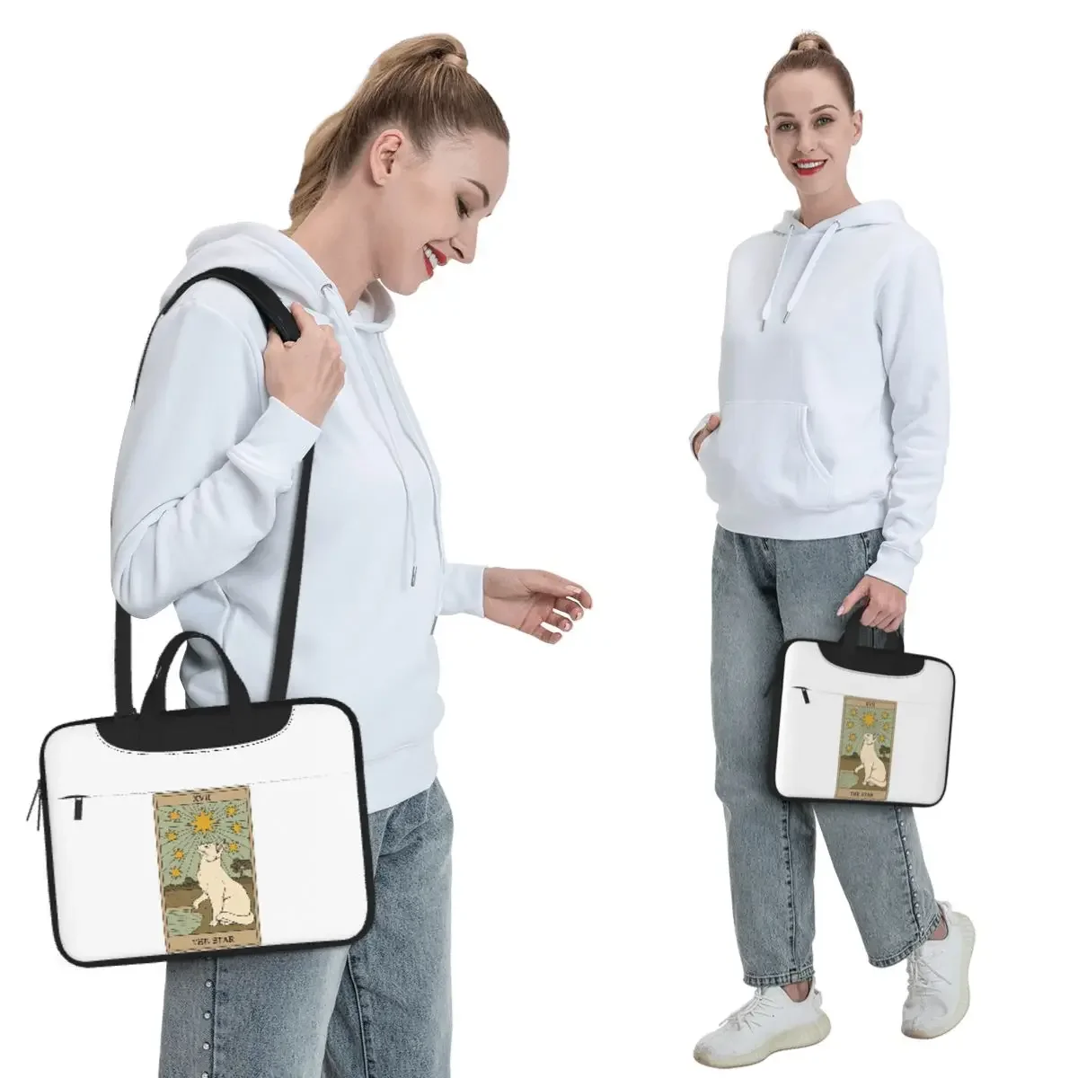 The Star Crossbody Laptop Bag Case Computer Bag 13 14 15.6 Inch Notebook Pouch for Macbook Pro Lenovo