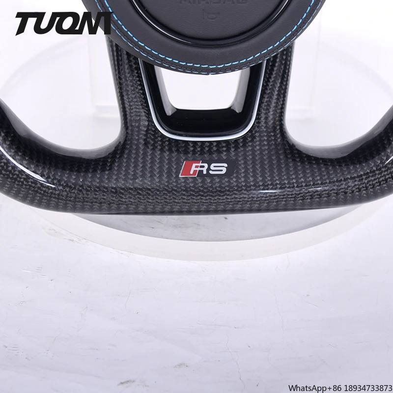 Hot Sale High Quality Upgraded Version Fit For Audi RS3 S3 A3 A4 RS4 Carbon Fiber Steering Wheel