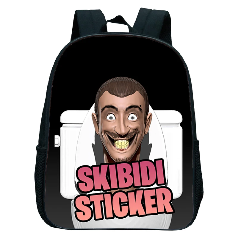 Skibidi Toilet Speaker Man Backpack for Boys Girls Kindergarten School Bags Children Cartoon Rucksack Kids Bookbag Gift Mochila