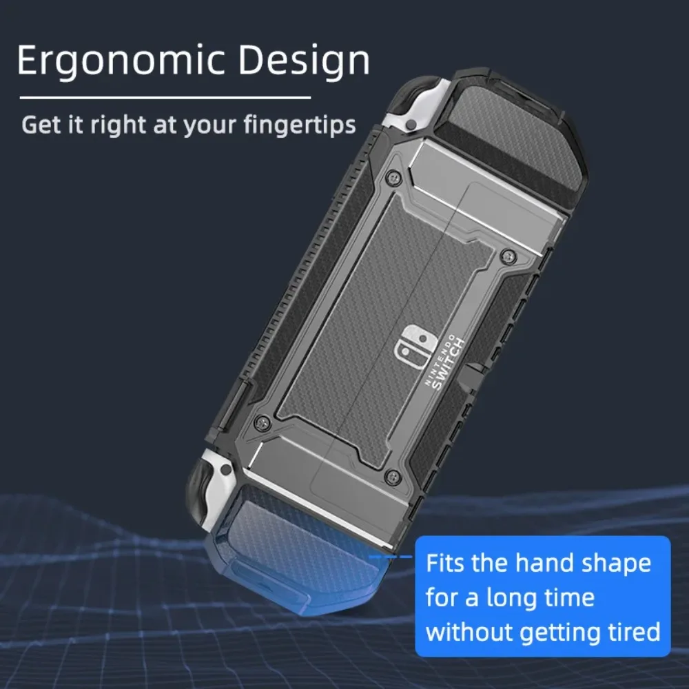 Protective Cover Case for Nintendo Switch OLED Non-Slip Anti-Fall Scratch TPU Protective Shell Compatible with Switch OLED