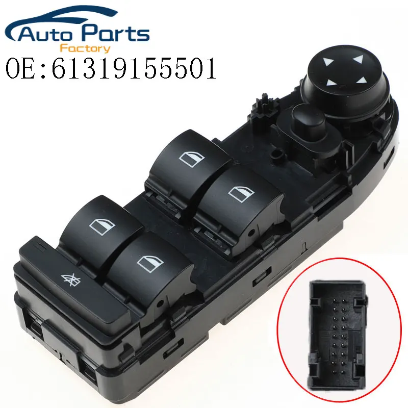 Only For USA Door Mirror Window Control Switch Buttom For BMW 3er E90 E91 LCI Schalter Fensterheber Fahrerseite TN 61319155501