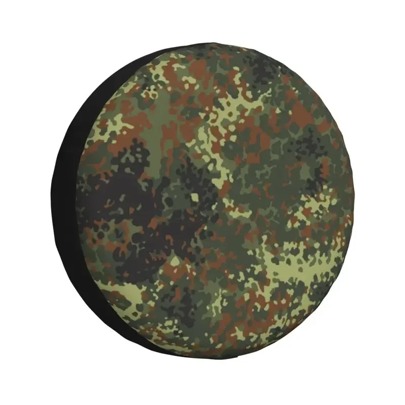 Flecktarn Camo Tire Cover 4WD 4x4 RV Military Army Camouflage Spare Wheel Protector for Prado Pajero Jeep 14