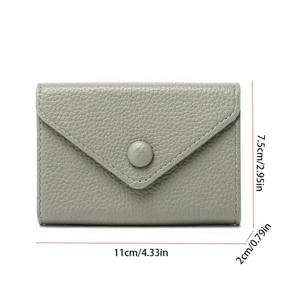 Pu Leather Leather Card Holder Simple Card Pack Square Coin Purse Card Bag Change Purse Wallet Travel