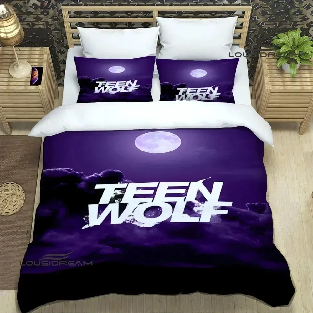 Teen Wolf Printed Bedding Sets exquisite bed supplies set duvet cover bed comforter set bedding set luxury birthday gift