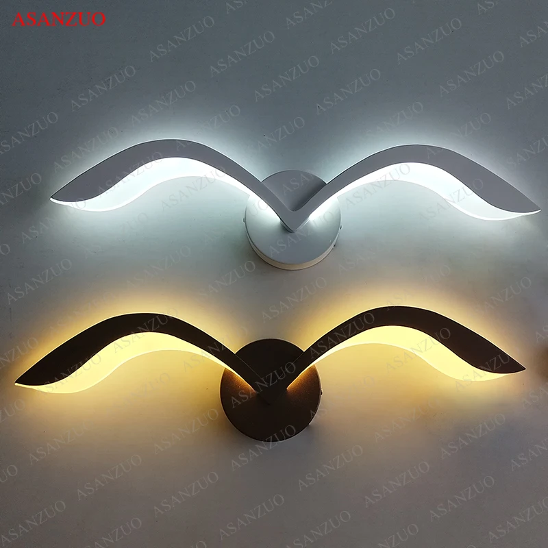 

Creative Seagull wall lamp Children's LED wall lamps Modern living room sofa background wall sconce Nordic bedroom bedside lamps