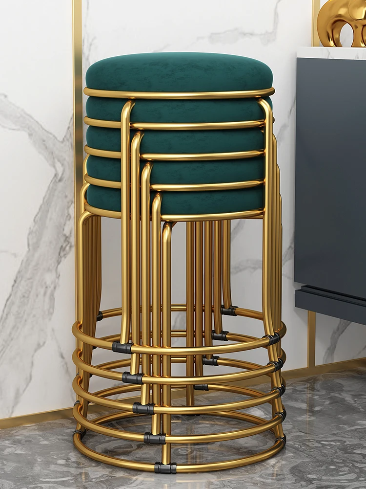 

Stackable dining table, stool, chair, net red small stool, low stool, Nordic fabric round stool