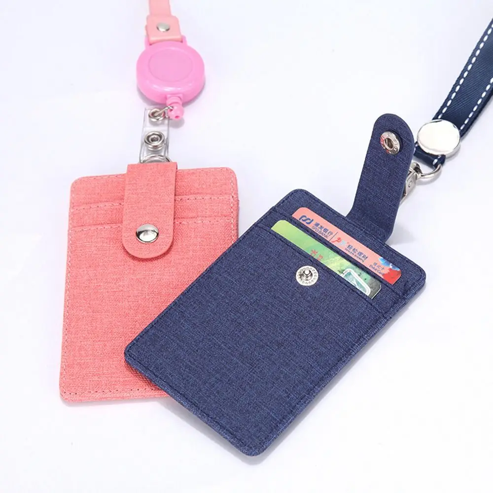 Women Men ID Business Case Bank Credit Card ID Badge Holder Name Badge Holder Work Card Holder PU Leather