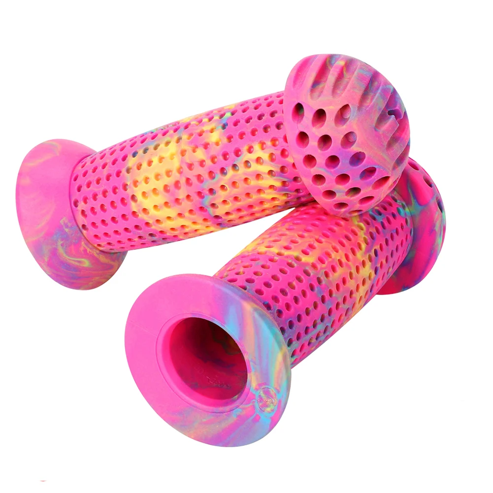 2pcs Rubber Grip Bike Bicycle Handle Bar Grips Cover Anti-slip Tricycle Skateboard Scooter Handlebar for Kids Children Cycling