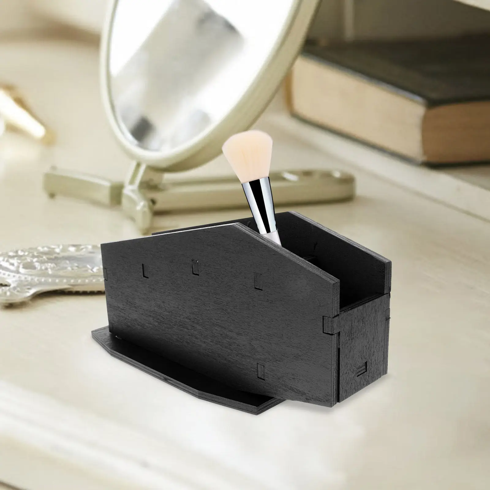Shape Storage Coffin Makeup Brush Holder Holders Container Desk Pencil Cup for Brushes
