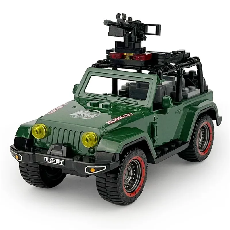 68 peças clássico suv pequeno tijolo moc cidade modelo quebra-cabeça brinquedo, kit de modelo de carro diy criativo, perfeito para aniversário ideal, presente de natal