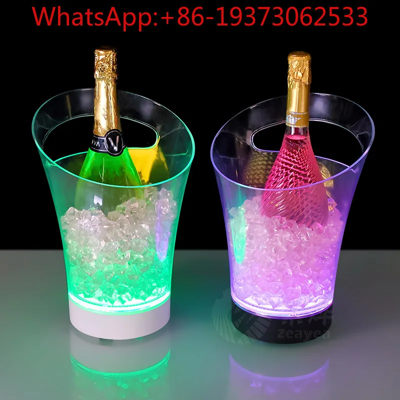 LED Bar Luminous Ice Bucket Creative Red Wine Wine Champagne Bucket Bar KTV Hotel Colorful Ice Bucket