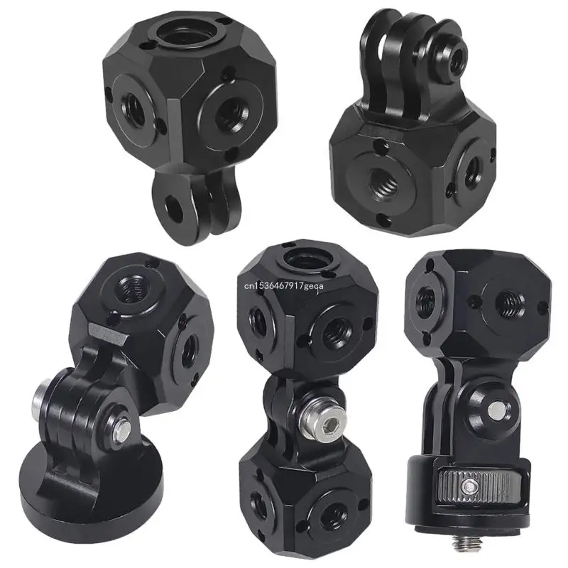 

1/4" 3/8" Holes Mini MagicCube Tripod Mount Converter for DSLR Camera Dropship