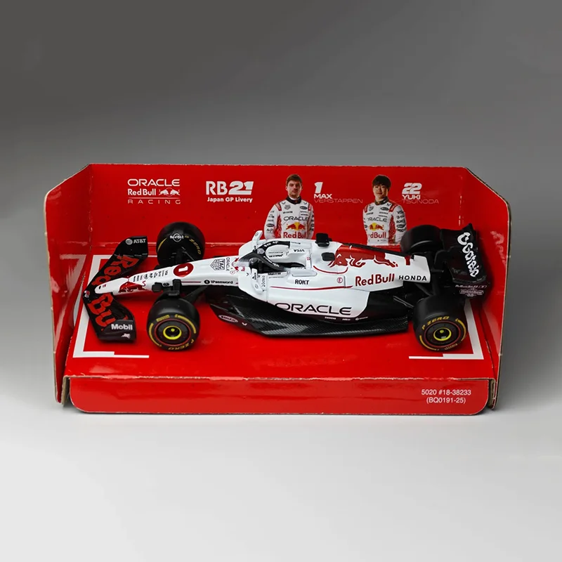 جديد في المخزون Bburago 1:43 2025 F1 اليابان ريد بول Rb21 سبيكة نماذج مصغرة فيراري Sf25 # 44 Rb21 Verstappen Mcl39 W16 ﻿ لعبة السيارة