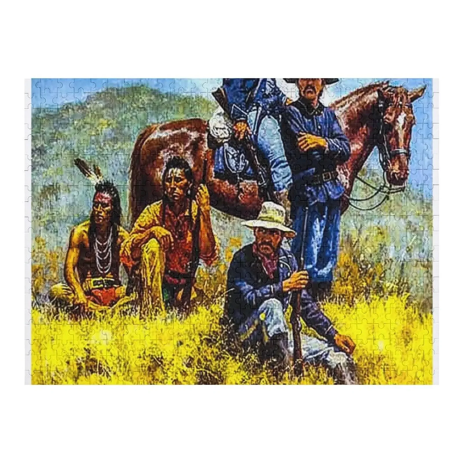 

fwc 5168 old west wild cowboy Jigsaw Puzzle Personalized Name Customized Toys For Kids Puzzle