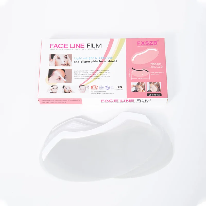 Disposable Hair Cutting Face Shield 50Pcs Transparent Hairspray Isolation Mask Salon Forehead Eye Protection Cover Hairdressing