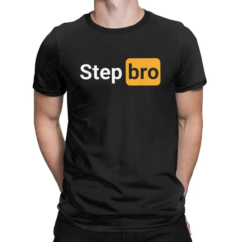 Awesome Step Bro Hilarious Novelty Joke T-Shirt for Men O Neck Pure Cotton T Shirts Funny Porn Short Sleeve hub Tees Plus Size