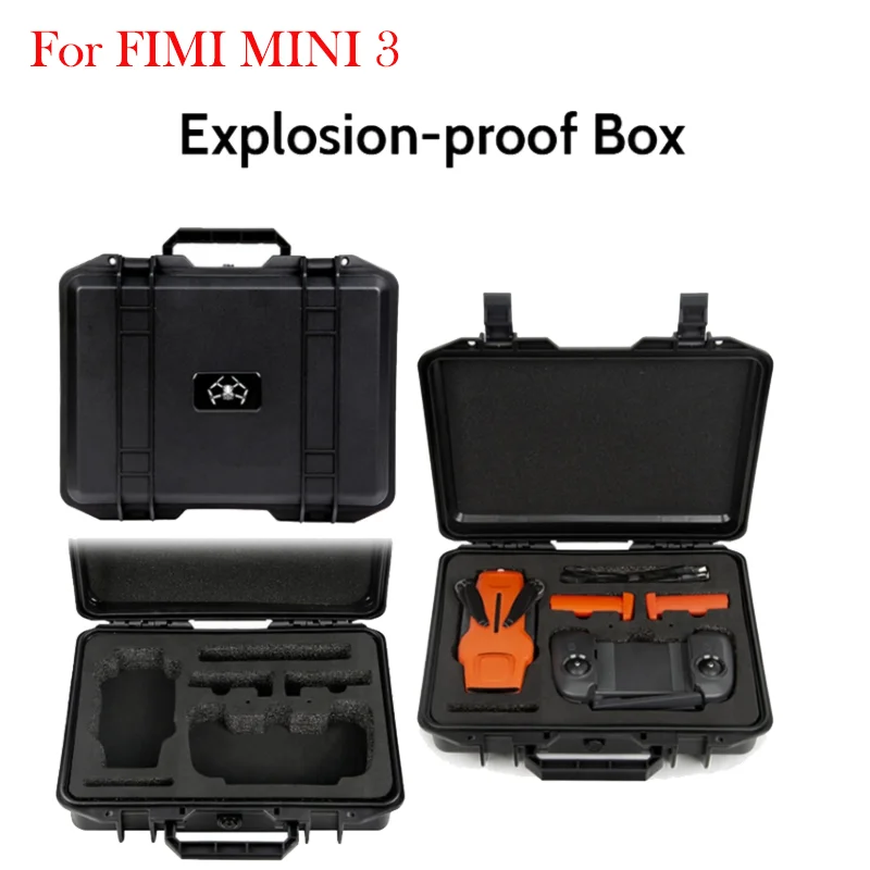 Waterproof Hardshells Carry Case Explosion-proof Storage Suitcase For FIMI MINI 3 Drones and Accessories Adventure Ready