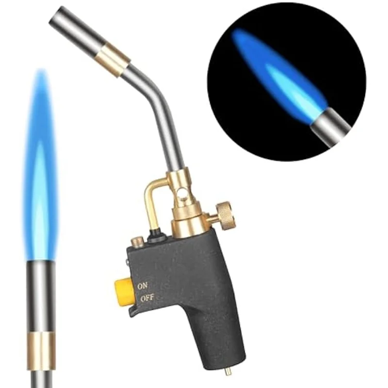 

AC23-High Intensity Soldering Torch Head,Portable Trigger Start MAPP Torch Head,Welding Torch For MAP Pro MAPP Propane Tank Dura