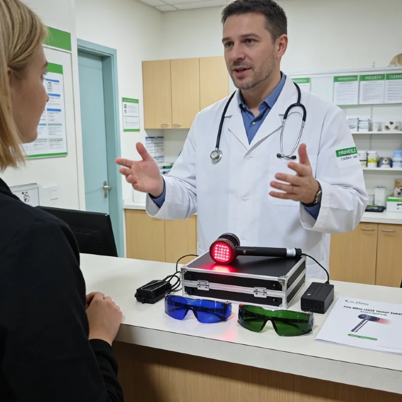 

Лазерный аппарат 1295 мВт, 650 нм, 808 нм, профессиональный прибор для терапии животных: лечение артрита тазобедренного сустава у собак, травм лап у кошек, боли в сухожилиях у лошадей