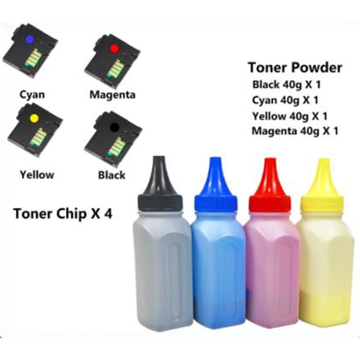 Eenvoudig Bijvullen Kleur Toner Poeder Stof En Chip Compatibel Dell 1250 1250c 1350cnw 1355cn 1355cnw Laser Printer Toner Cartridges