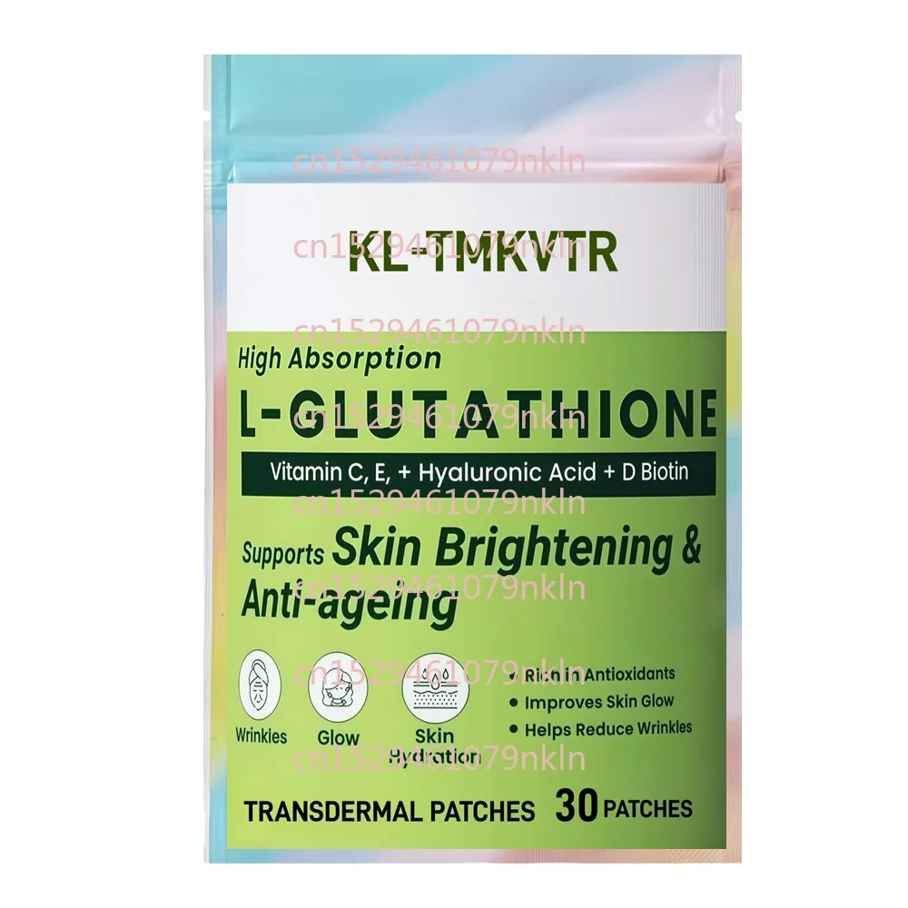 

30 Patches L-Glutathione Transdermal Patches with Grape Seed Extract, Vitamin C for Skin Brightening Anti-ageing