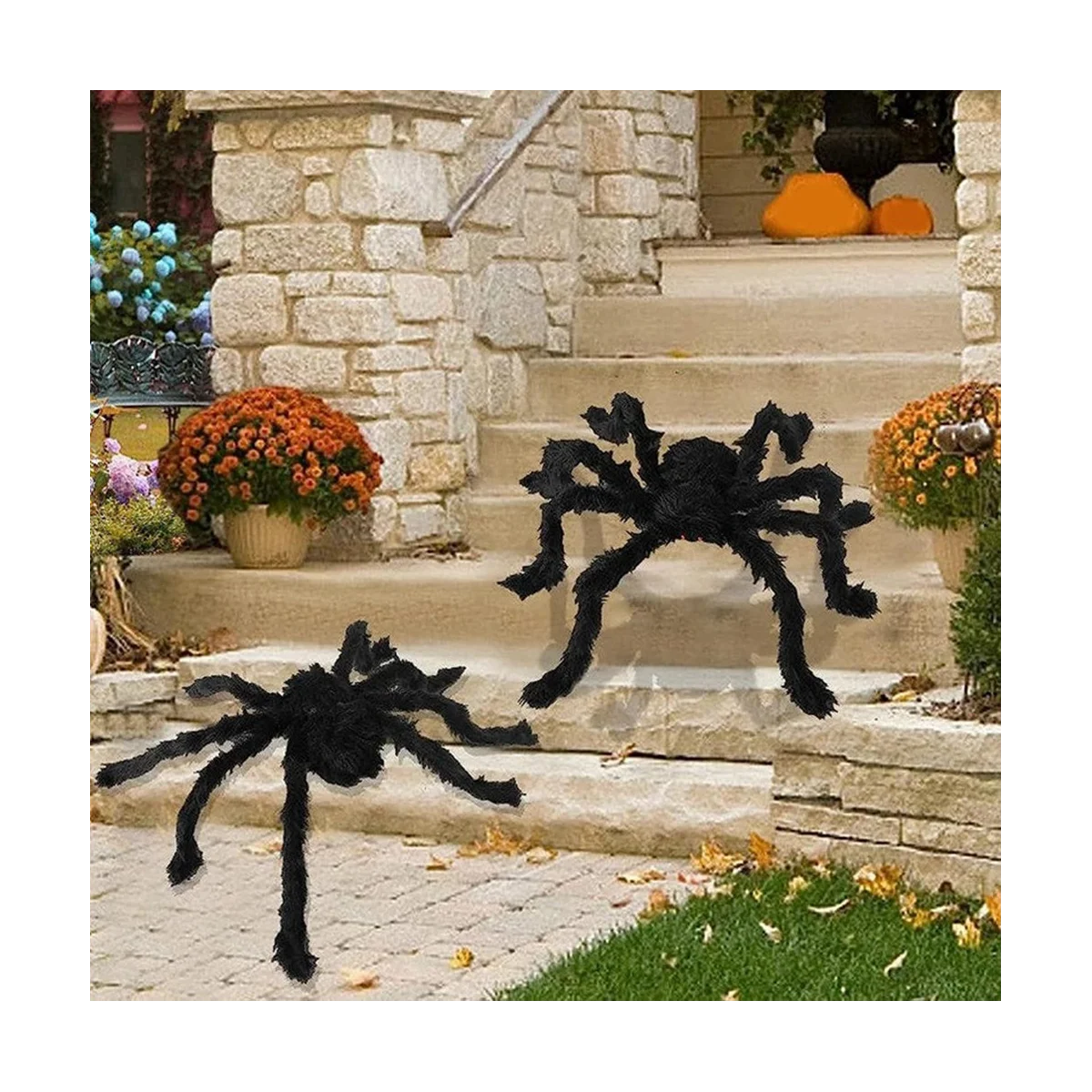 Halloween Spider Decoratie, Zwarte Zachte Enge Spin Levensechte Okumo Rekwisieten Zijn Geschikt Voor Gezinnen En Binnenplaatsen